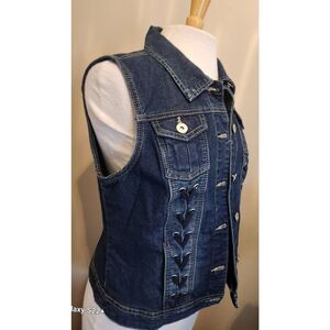 V10  Est 1946 denim jean vest